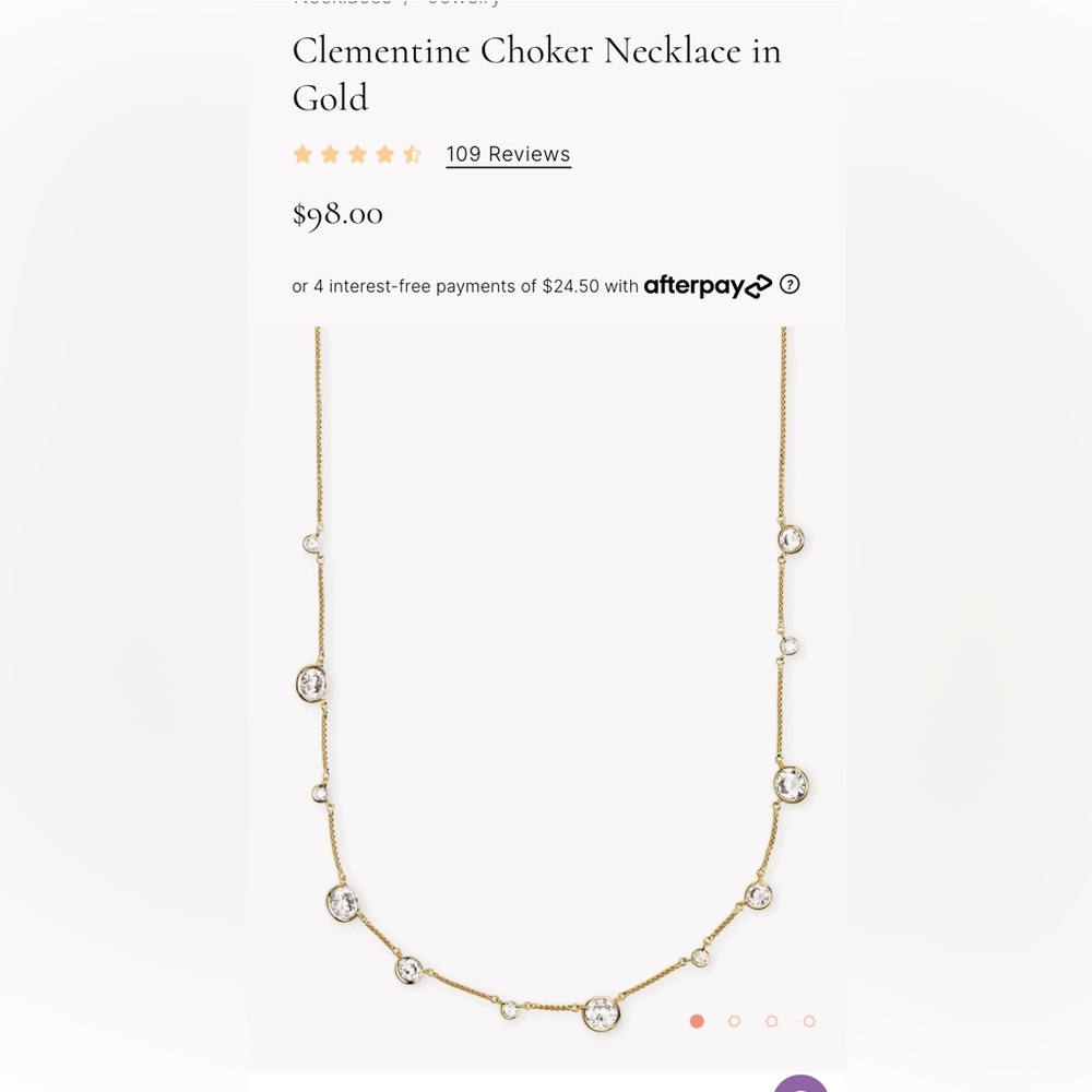 Kendra Scott Clementine Choker Necklace in Gold